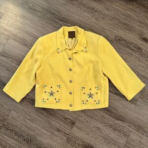 Double D Ranch Yellow Studded Jacket
